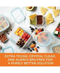 Lock n Lock Purely Better 8-Pc. Rectangular Food Storage Containers with Dividers, 12-Oz.
