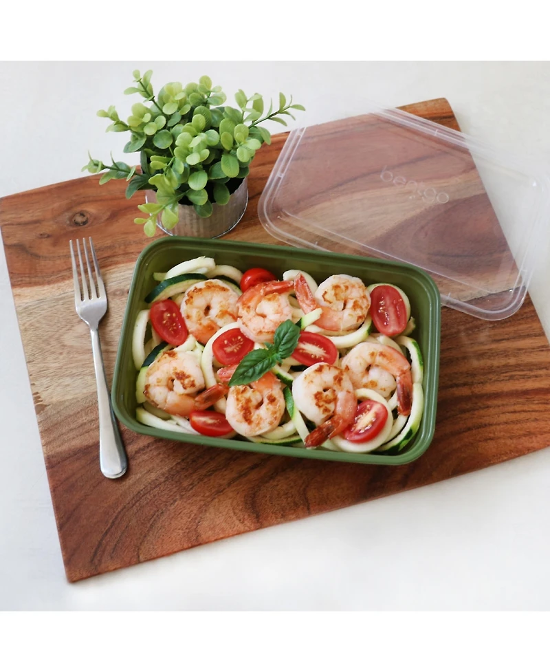Bentgo Food Prep 1-Compartment Food Storage Containers, Pack of 10