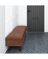 Owen Mid Century Modern Rectangle Rectangular Storage Ottoman