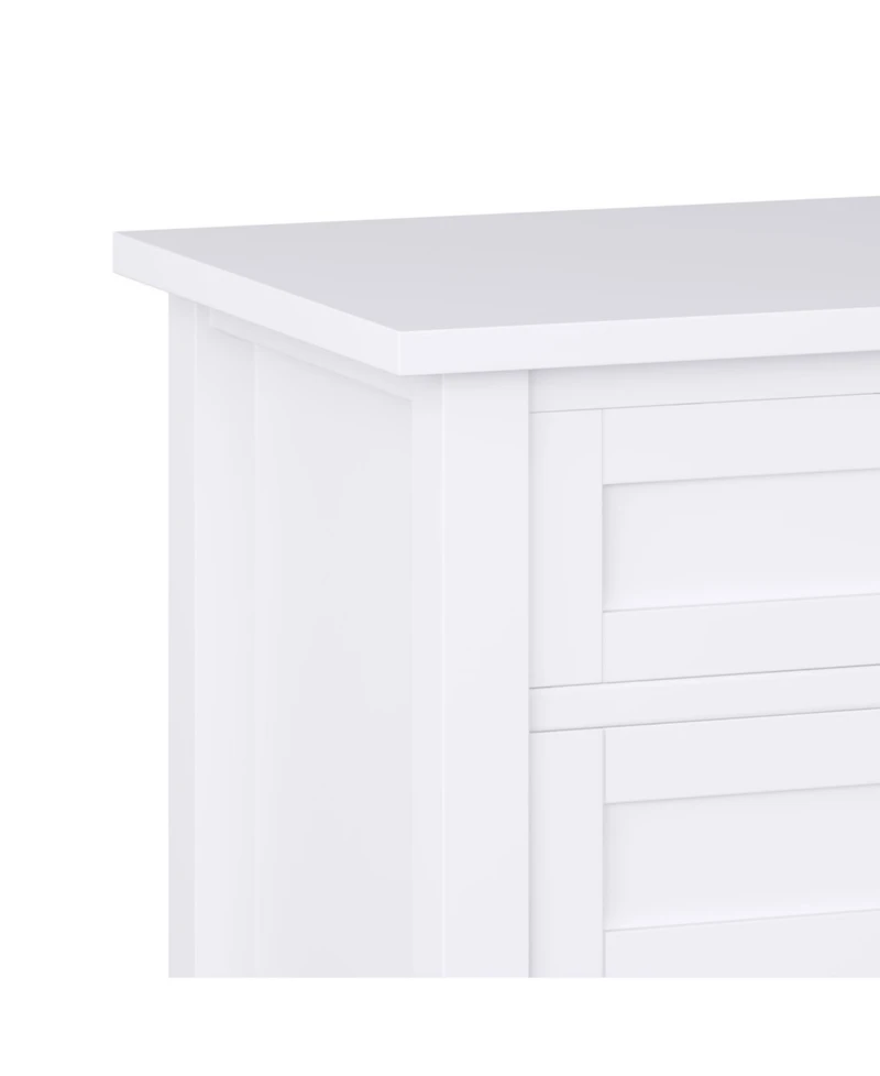 Simpli Home Warm Shaker Solid Wood Bedside Table