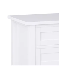 Simpli Home Warm Shaker Solid Wood Bedside Table