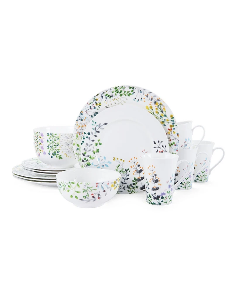 Mikasa Tivoli Garden 16 Piece Dinnerware Set, Service for 4