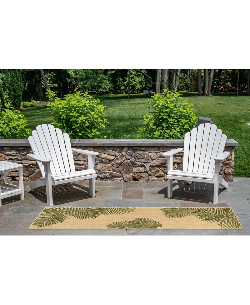 Liora Manne' Carmel Palm 1'11" x 7'6" Runner Rug