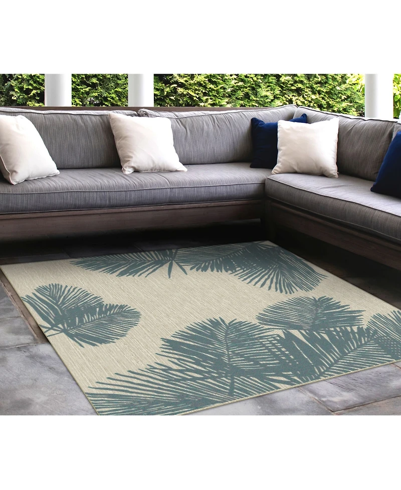 Liora Manne' Carmel Palm 7'10" x Square Rug
