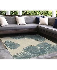 Liora Manne' Carmel Palm 7'10" x Square Rug