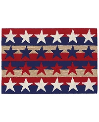 Liora Manne' Frontporch Stars and Stripes Red 2'6" x 4' Outdoor Area Rug