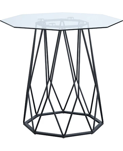 Trystance Glass Top End Table