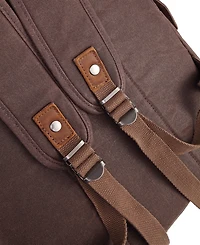 Tsd Brand Stone Creek Waxed Canvas Backpack Handbag