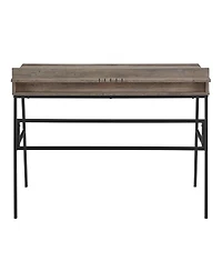 Walker Edison 42" 3 Drawer Angled Front Desk