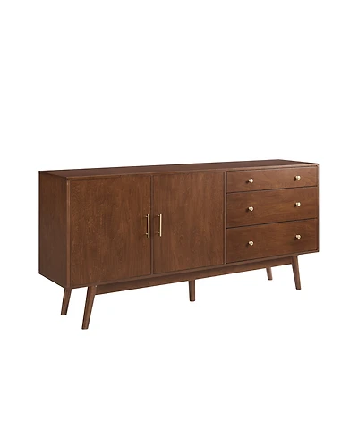 Walker Edison 70" Mid century Modern 3 Drawer, 2 Door Sideboard