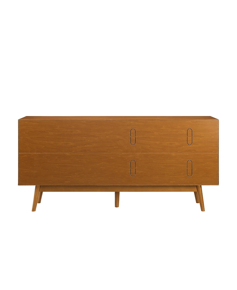 Walker Edison 70" Mid century Modern 3 Drawer, 2 Door Sideboard