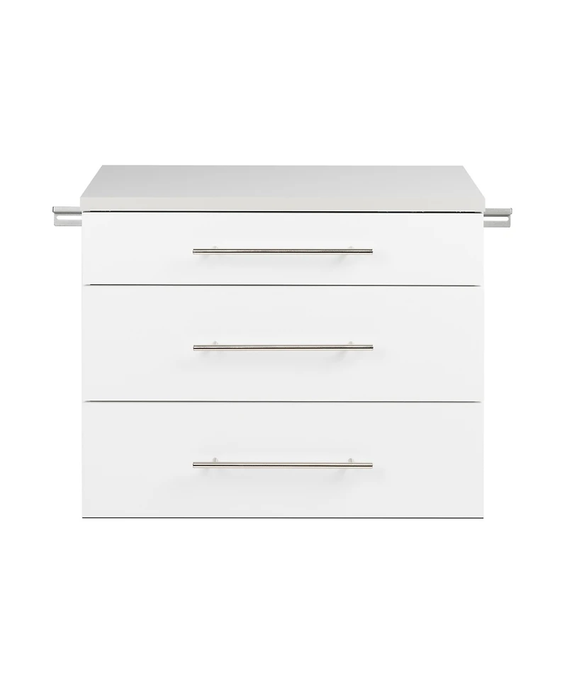 Prepac Hangups 3 Drawer Base Storage Cabinet