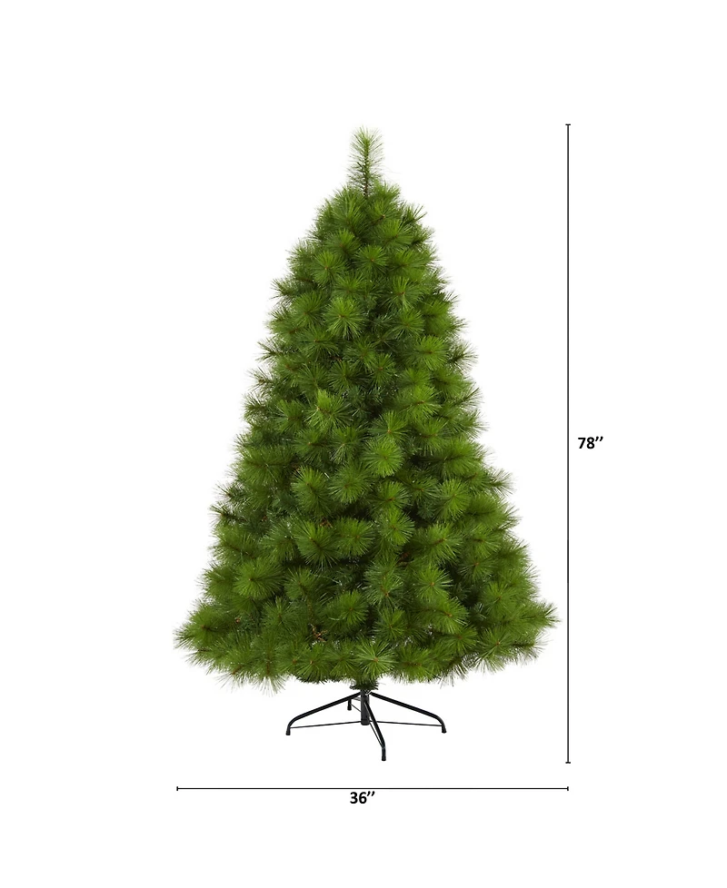Nearly Natural Scotch Pine Artificial Christmas Tree with 350 Clear Led Lights