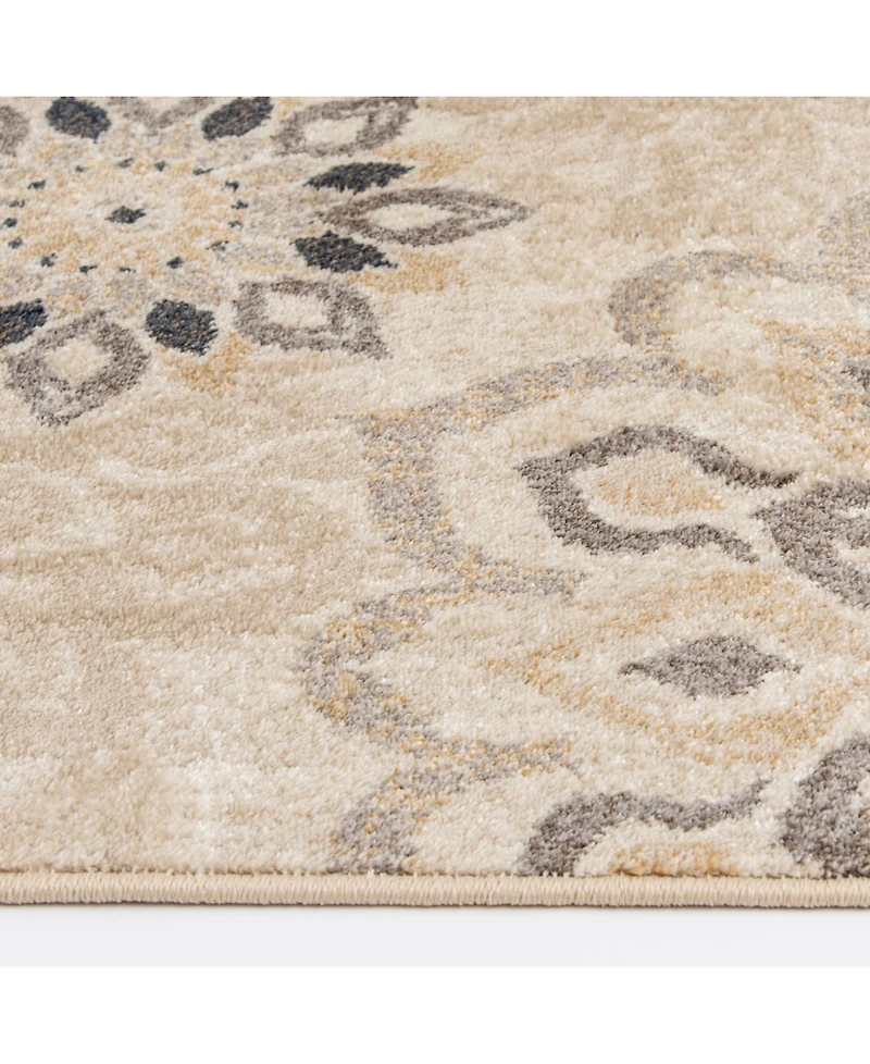 Closeout! Portland Textiles Cassandra Asterin Bone 5' x 7'3" Area Rug