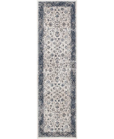 Closeout! Portland Textiles Alexia Oriel Bone 2' x 7' Runner Rug