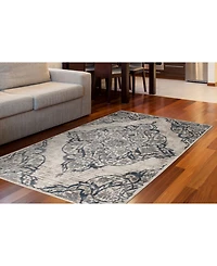Closeout! Portland Textiles Corfu Benedetta Bone 7'10" x 9'10" Area Rug
