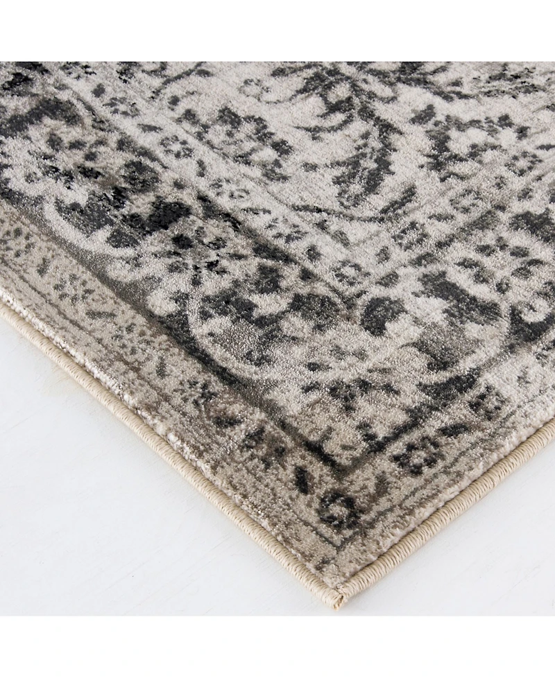 Closeout! Portland Textiles Genova Maja Gray 5' x 7'6" Area Rug