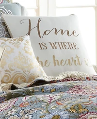 Levtex Angelica Spring Heart Tassel Decorative Pillow, 18" x 18"