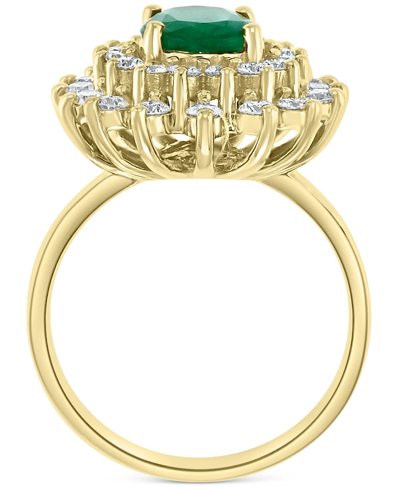 Effy Emerald (1-1/2 ct. t.w.) & Diamond (1 ct. t.w.) Ring in 14k Gold
