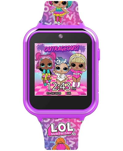 Accutime Kid's Lol Surprise Pink Silicone Strap Smart Watch 46x41mm