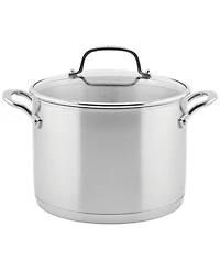 KitchenAid 3-Ply Base Stainless Steel 8 Quart Induction Stockpot with Lid