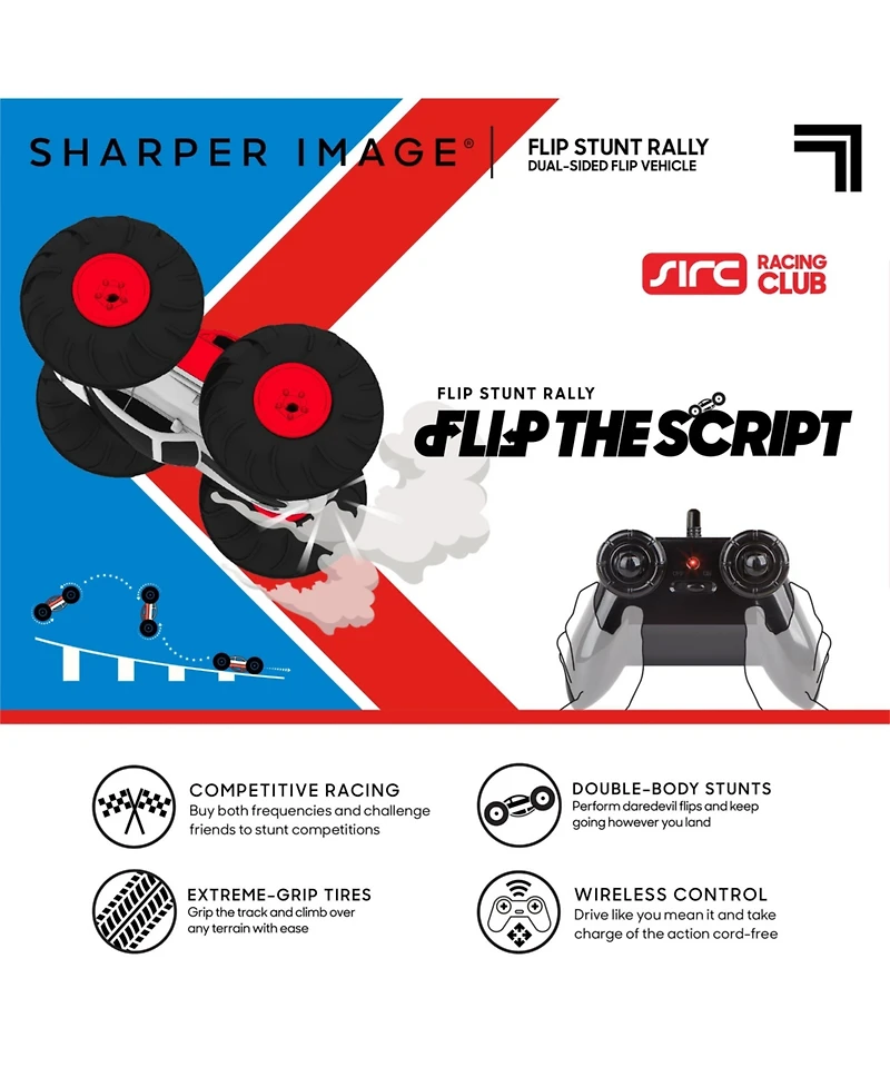 Sharper Image Toy Rc Flip Stunt Rally