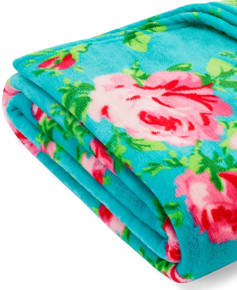 Betsey Johnson Bouquet Day Ultra Soft Plush Blanket