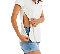 Motherhood Maternity Nursing Side-Zip Top
