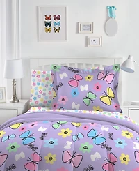 Dream Factory Kids Sweet Butterfly Comforter Set, Twin