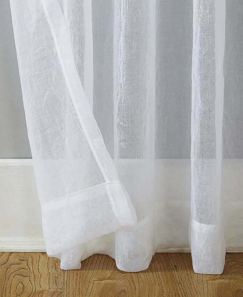 Silvia Crushed Texture Semi-Sheer Rod Pocket Curtain Panel