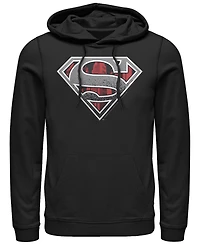 Fifth Sun Men's Superman Concrete Logo Fleece Pullover Hoodie