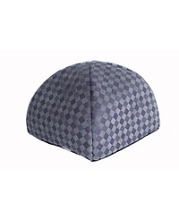 Armarkat Cat Bed C65HHG/Ls For Indoor Cats, Purple Gray Combo Checkered Pattern With Removable Washable Cushioned Pillow