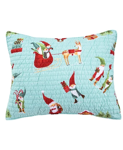Levtex Gnome for the Holidays Quilted Sham, Standard