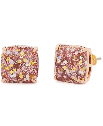 Kate Spade New York Glitter Crystal Square Stud Earrings