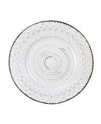 Lorren Home Trends 16 Piece Distressed Weave Dinnerware Set