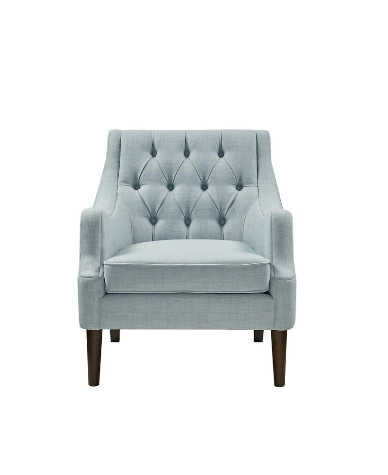 Madison Park Qwen 33.5" High Button Tufted Accent Chair
