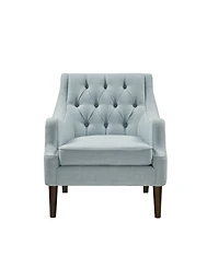 Madison Park Qwen 33.5" High Button Tufted Accent Chair