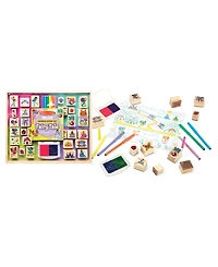 Melissa and Doug Deluxe Fairy Tale Wooden Stamp Set