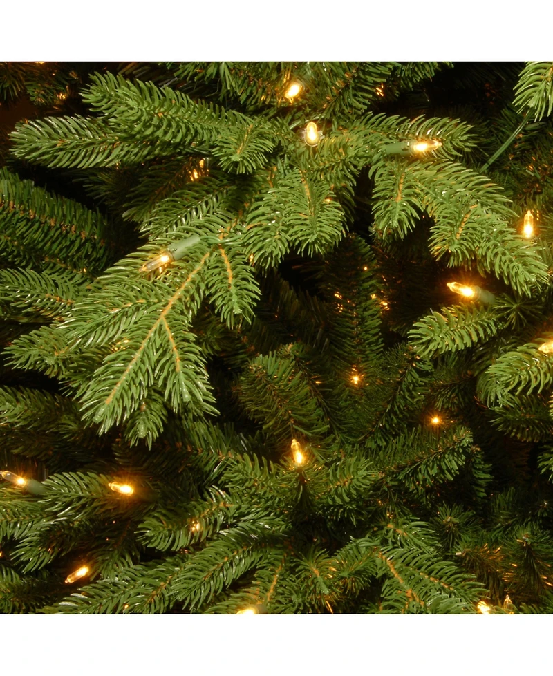 National Tree Company 9' Feel Real Princeton Fraser Fir Hinged Tree with 1000 Dual Color Led Lights & PowerConnect