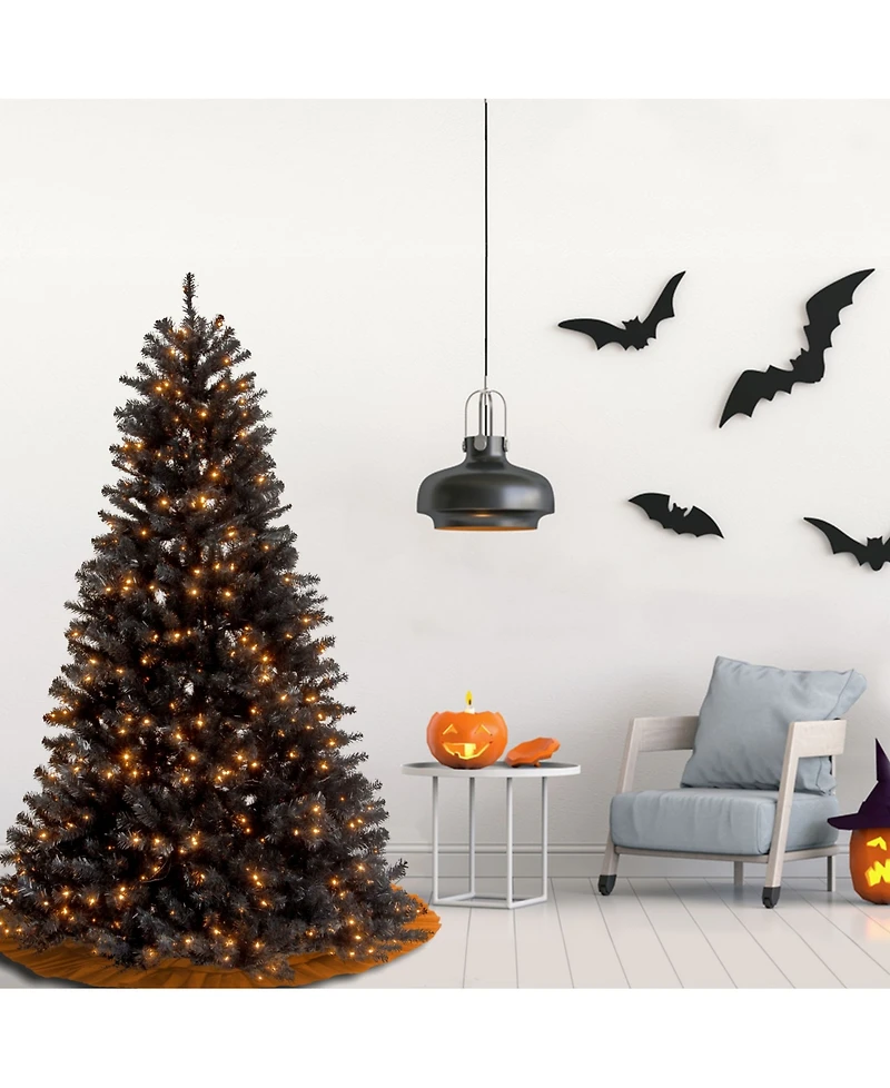 National Tree Company 7.5' North Valley Black Spruce Tree with 550 Clear Lights