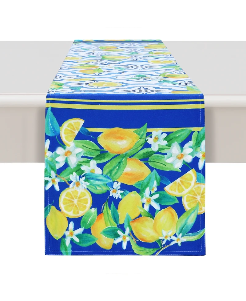 Laural Home Lovely Lemons 13x72 Table Runner