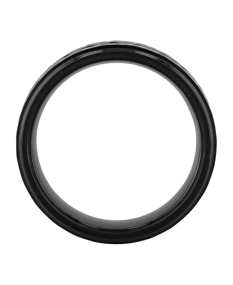 Macy's Men's Faceted Tantalum Wedding Band