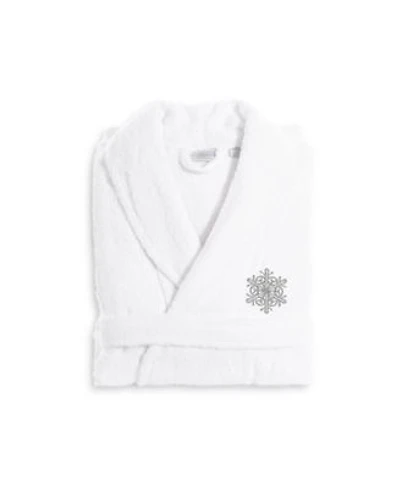 Linum Home Embroideredluxury Terry Bathrobe