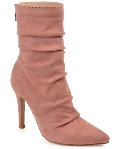 Journee Collection Women's Markie Rouched Stiletto Dress Booties