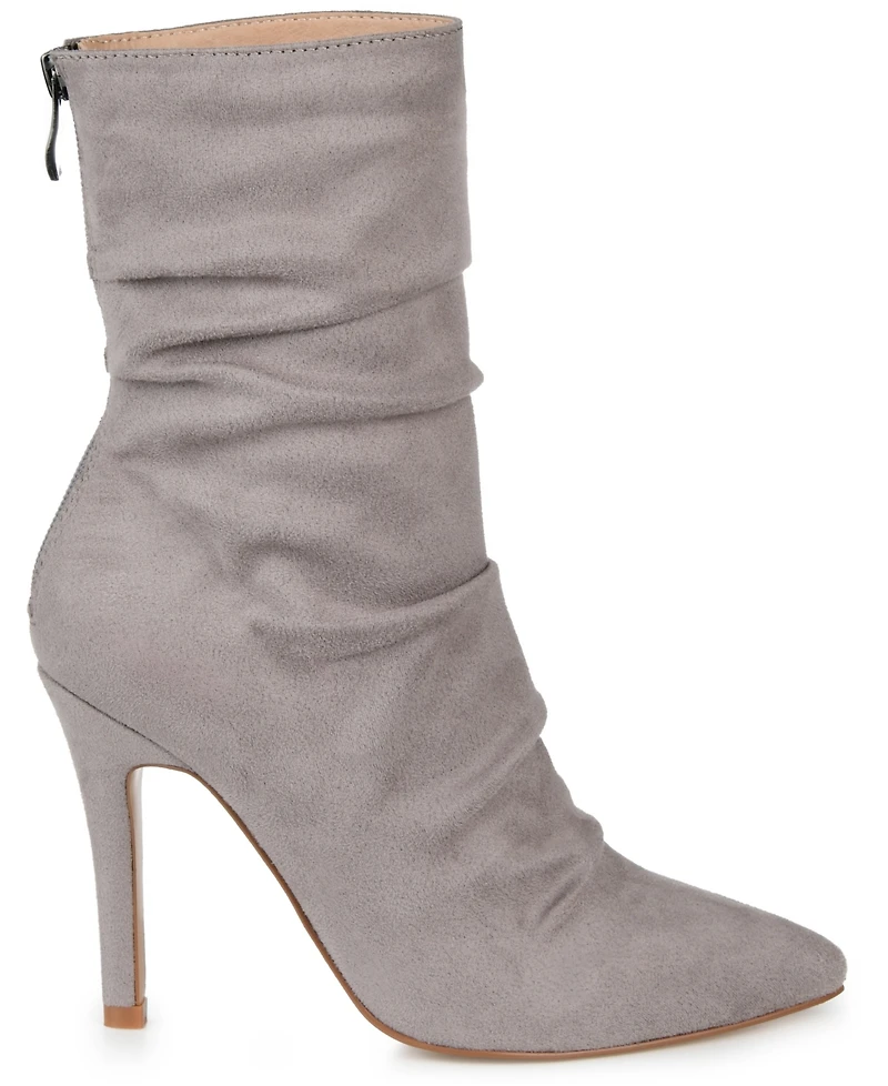 Journee Collection Women's Markie Rouched Stiletto Dress Booties