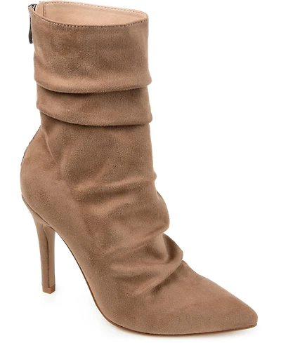 Journee Collection Women's Markie Rouched Stiletto Dress Booties