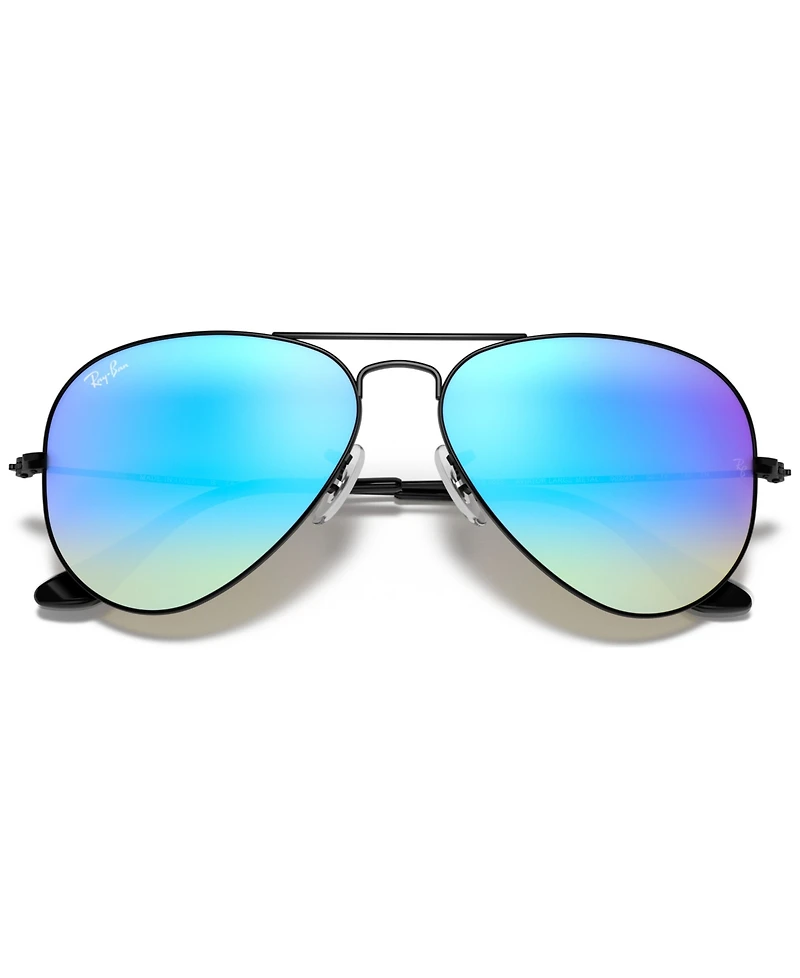 Ray-Ban Sunglasses, RB3025 Aviator Flash Lenses Gradient