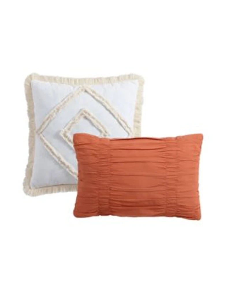 Swift Home Astonishing Rukai Clip Jacquard Gauze 5 Piece Comforter Set