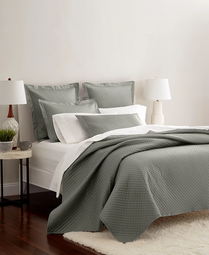 Charter Club Quilted Cotton 3-Pc. Coverlet Set, King