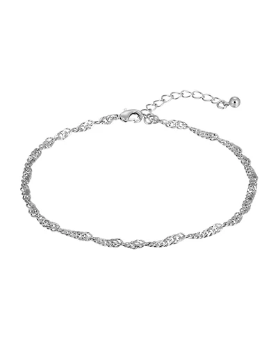 Women's Silver-Tone Chain Anklet